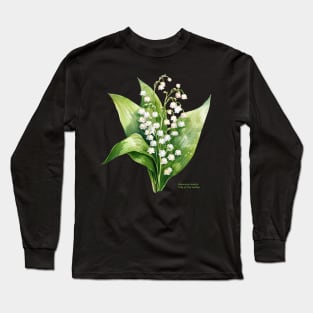 Botanica letalis - Lily of the valley - white flowers Long Sleeve T-Shirt